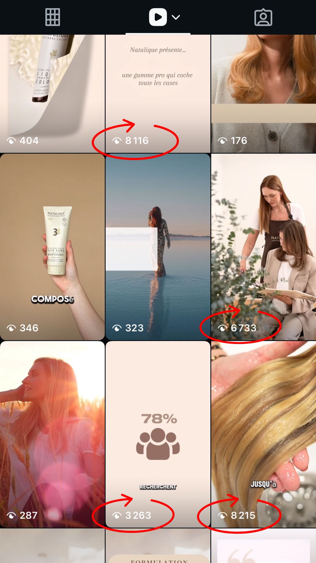 Aperçu des statistiques de vues sur les vidéos