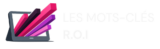 minimalist logo for 'les mots clés r.o.i.' (7)
