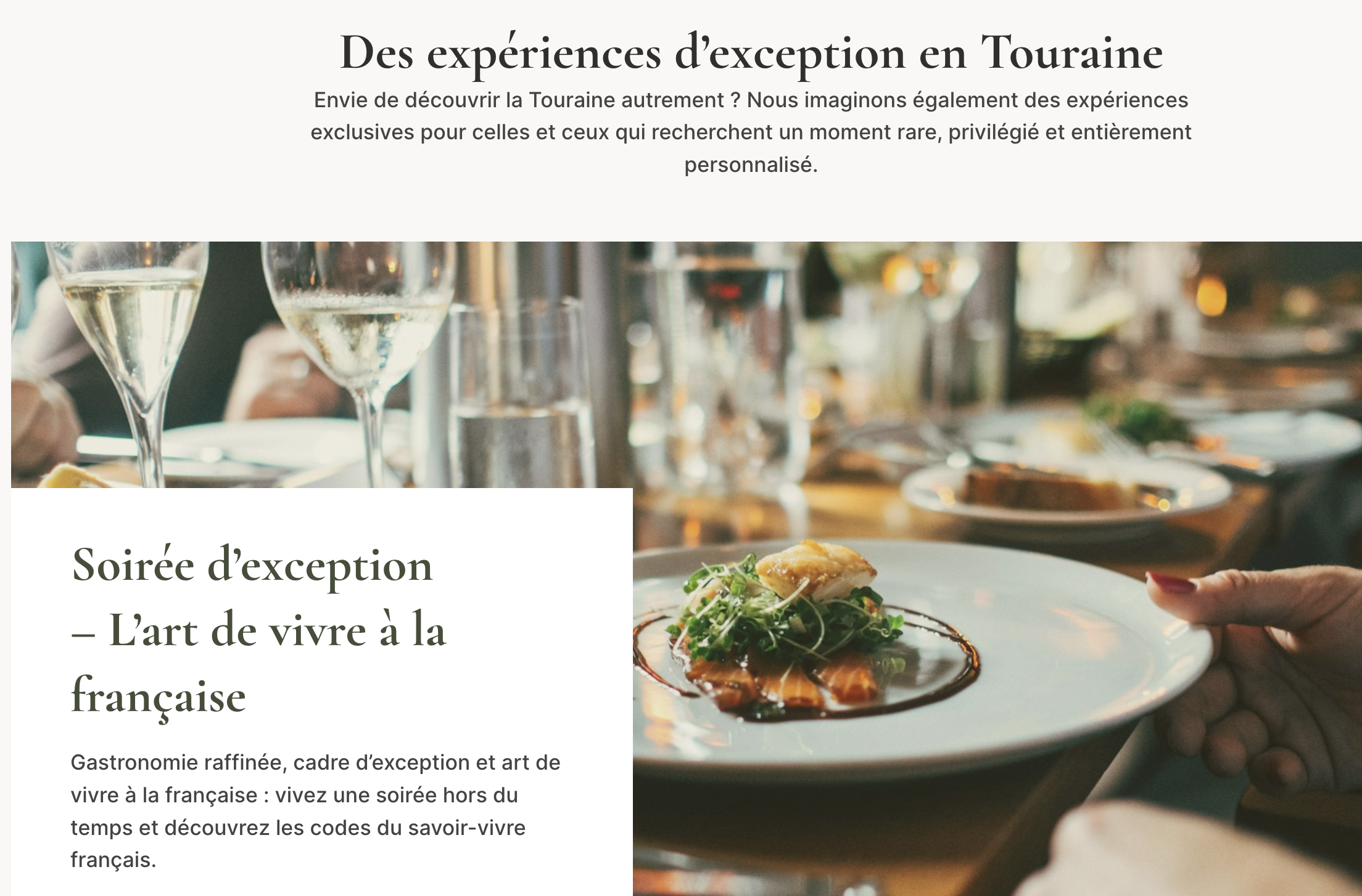 Nouveau site de Terre et Trésors de Touraine : expériences en Touraine