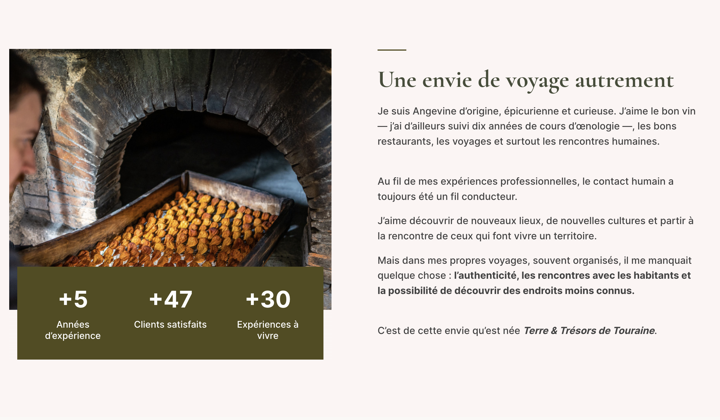 Architecture et SEO local du site Terre et Trésors de Touraine
