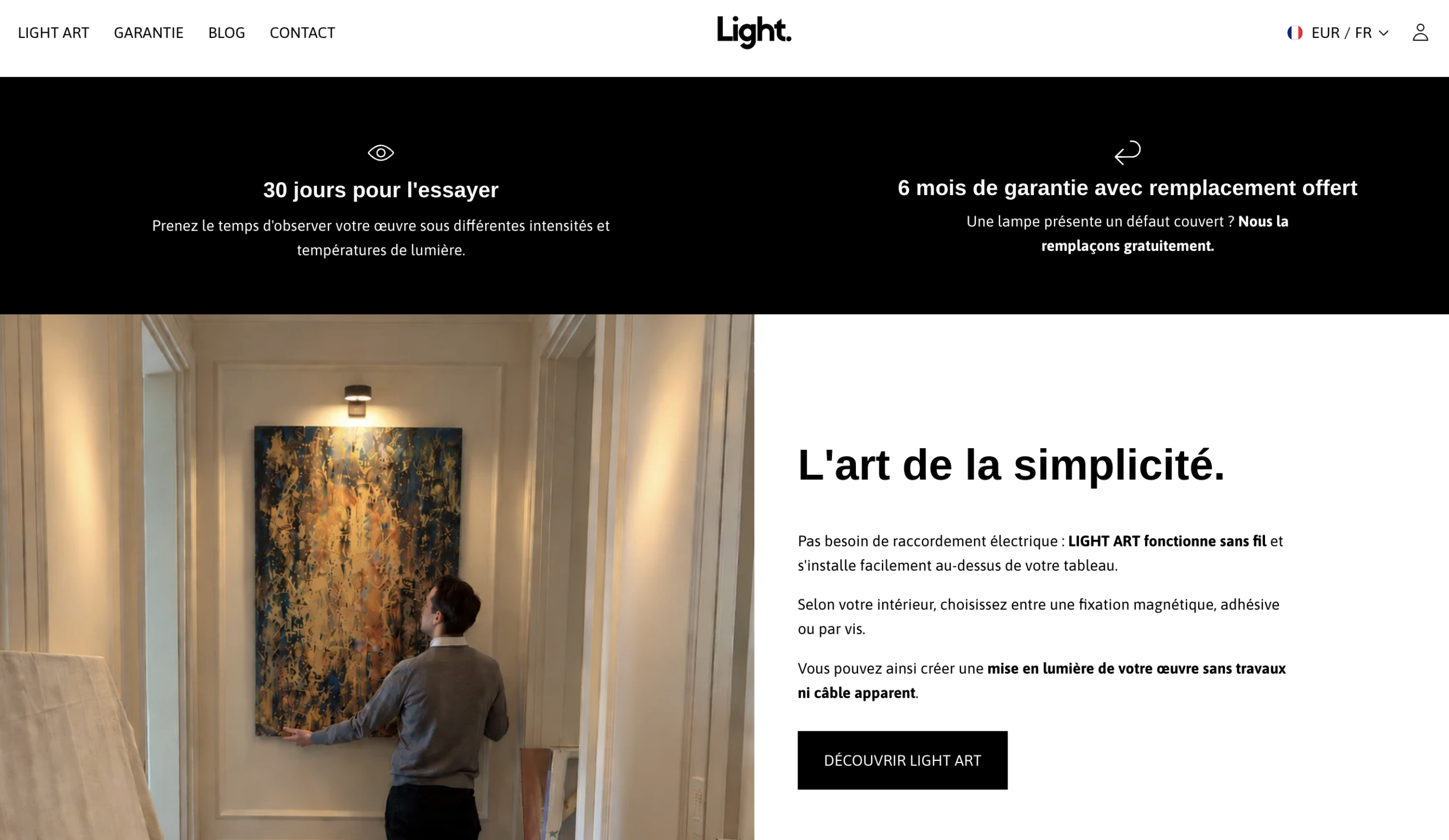 Création boutique Shopify Artea Light