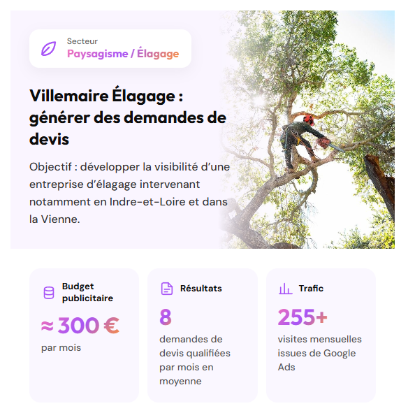 Site WordPress de Villemaire Élagage